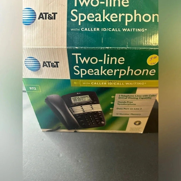 AT&T 972 2 Line Office Business Speakerphone Conference - Picture 3 of 5